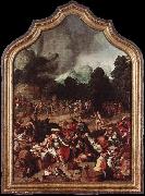 Lucas van Leyden ipping of the Golden Calf oil painting reproduction